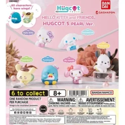 Bandai Gashapon Hello Kitty & Friends Hugcot 5 Pearl Ver. Gacha Capsule Toy - 1 Random