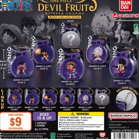 Bandai Gashapon One Piece Devil Fruit Blister Charm Collection Gacha Figure 1 pc