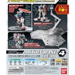 Bandai Hobby Gundam Action Base 4 Clear Gunpla 1/100 Scale Display Stand