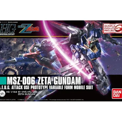 Bandai Hobby HGUC Zeta Gundam Gunpla Evolution Project HG 1/144 Model Kit