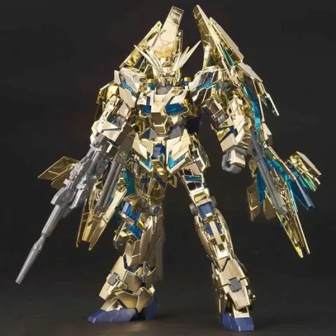Bandai Unicorn Gundam 03 Phenex Destroy Mode Gold & Silver Coating Set GFT HG 1/144 Model Kit