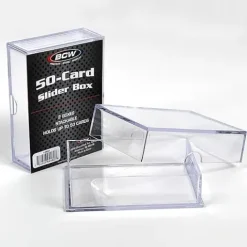 BCW 2-Piece Slider Box - 50 Card (2-Pack)