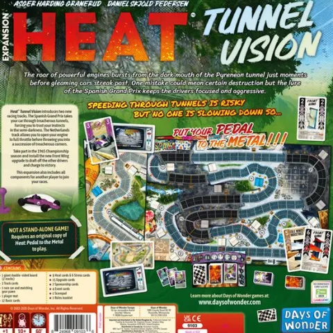 Days of Wonder: Heat: Tunnel Vision Board Game Expansion