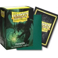 Dragon Shield Dual Matte Power Green 100 Protective Sleeves