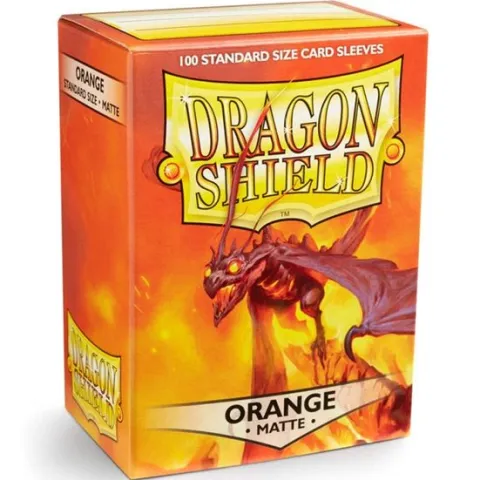 Dragon Shield Matte Orange 100 Protective Sleeves