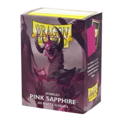 Dragon Shield Matte Sparkles Pink Sapphire 100 Protective Sleeves