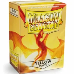 Dragon Shield Matte Yellow 100 Protective Sleeves