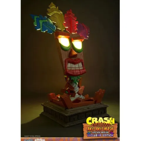 First 4 Figures Crash Bandicoot Aku Aku Mask Exclusive Edition 25" Resin Statue