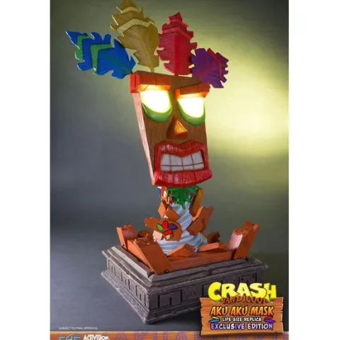 First 4 Figures Crash Bandicoot Aku Aku Mask Exclusive Edition 25" Resin Statue