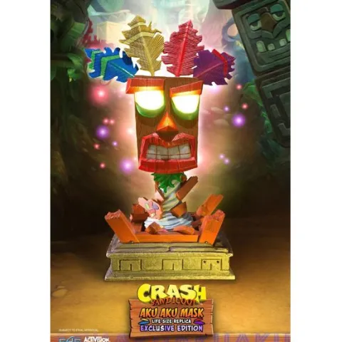 First 4 Figures Crash Bandicoot Aku Aku Mask Exclusive Edition 25" Resin Statue