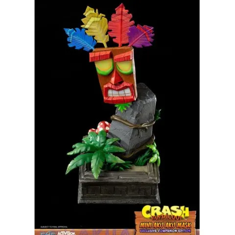 First 4 Figures Crash Bandicoot Mini Aku Aku Mask Exclusive Companion Edition 16" Resin Statue