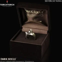 First 4 Figures Dark Souls Ring Collection: Silver Cat Ring (Men's Size 8.5)