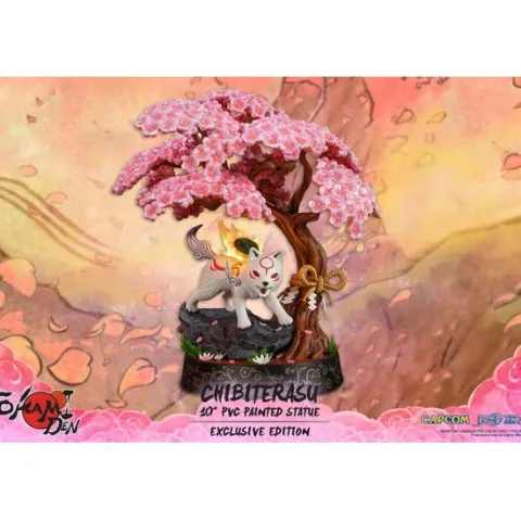 First 4 Figures Okami Okamiden Chibiterasu Exclusive Edition PVC 10" Statue