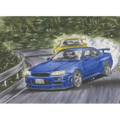 Fujimi Initial D Nissan Skyline GT-R BNR34 Kozo Hoshino 1/24 Scale Model Kit