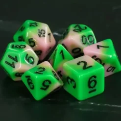 Galactic Dice Premium Dice Sets - Dream Spring Acrylic Set of 7 Dice