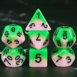 Galactic Dice Premium Dice Sets - Dream Spring Acrylic Set of 7 Dice