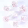 Galactic Dice Premium Dice Sets - Little Stars (Clear & White) Acrylic Set of 7 Dice