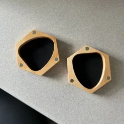 Galactic Toys Hexagonal Wooden Dice Tray - Figured Maple