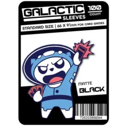 Galactic Toys Sleeves Matte Black Standard Size Card Sleeves 100ct