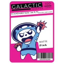 Galactic Toys Sleeves Matte Pink Standard Size Card Sleeves 100ct