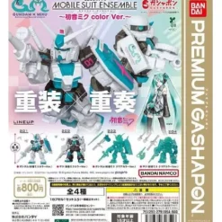 Gundam Mobile Suit Ensemble Hatsune Miku Color Ver. Gashapon Gacha Capsule Toy 1 Random