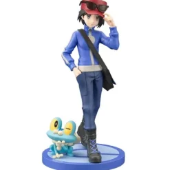 Kotobukiya ARTFX J Pokemon Series Calem with Froakie 1/8 Scale Statue Figure