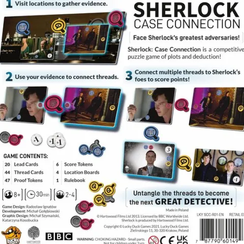 Lucky Duck Games: Sherlock: Case Connection - Board Game