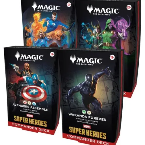 Magic The Gathering Marvel Super Heroes Commander Deck Bundle