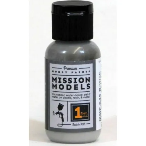 Mission Models MMP-045 British Slate Grey RAL 7016 Acrylic Paint 1 oz (30ml)