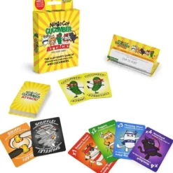 Moonsprocket Games Ninja Cat Cucumber Attack! Card Game