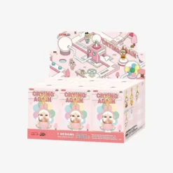 POP MART CRYBABY Crying Again Vinyl Face Plush Pendant Blind Box AUTHENTIC