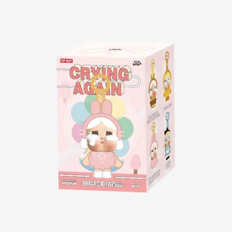POP MART CRYBABY Crying Again Vinyl Face Plush Pendant Blind Box AUTHENTIC