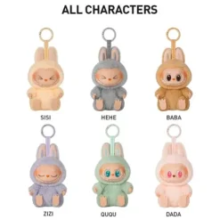 POP MART Labubu V2 Have A Seat The Monsters BABA Plush Keychain AUTHENTIC