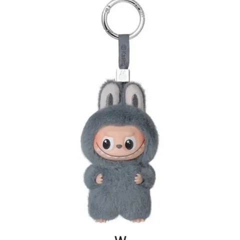 POP MART Labubu V4 The Monsters Pin For Love Alphabet Plush Pendant - Letter W