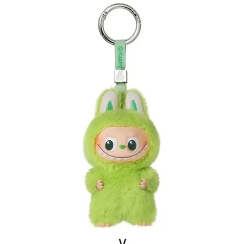 POP MART Labubu V4 The Monsters Pin For Love Alphabet Plush Pendant - Letter V