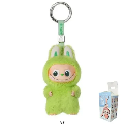 POP MART Labubu V4 The Monsters Pin For Love Alphabet Plush Pendant - Letter V