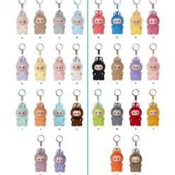 POP MART Labubu V4 The Monsters Pin For Love Alphabet Plush Pendant - Letter B