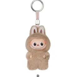 POP MART Labubu V4 The Monsters Pin For Love Alphabet Plush Pendant - Letter B
