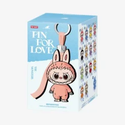 POP MART Labubu V4 The Monsters Pin For Love Alphabet Plush Pendant - Letter Q