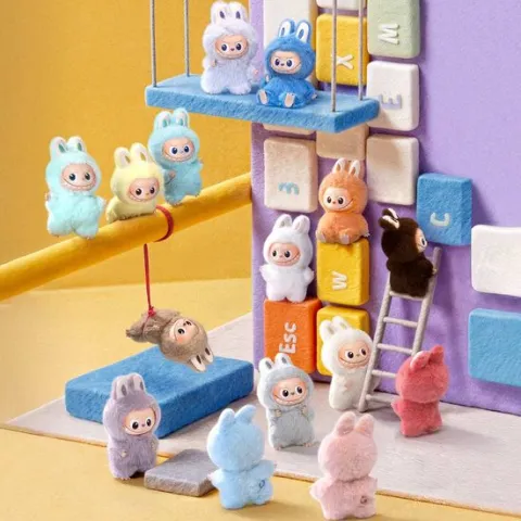 POP MART Labubu V4 The Monsters Pin For Love Plush Pendant Blind Box (A-M) - Full Case