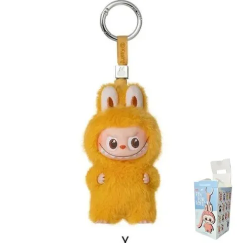 POP MART Labubu V4 The Monsters Pin For Love Alphabet Plush Pendant - Letter Y