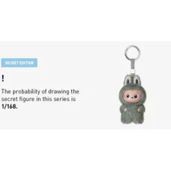 POP MART Labubu V4 The Monsters Pin For Love Alphabet Plush Pendant SECRET - Exclamation Mark !