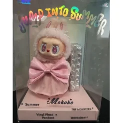 POP MART Pop Land Labubu MOKOKO Jump Into Summer Vinyl Plush Pendant AUTHENTIC