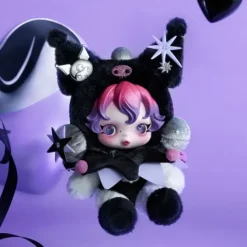 POP MART SKULLPANDA x Kuromi Plush Doll Pendant AUTHENTIC
