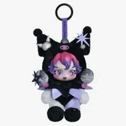 POP MART SKULLPANDA x Kuromi Plush Doll Pendant AUTHENTIC