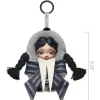 POP MART SKULLPANDA x Wednesday Nevermore Academy Plush Doll Pendant AUTHENTIC