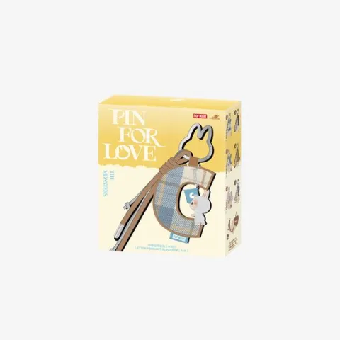 POP MART V4 The Monsters Pin for Love Series - Letter Pendant Blind Box (A-M)
