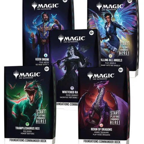 (PRE-ORDER OCT 2026) Magic: The Gathering Foundations Commander Deck Bundle - Includes All 5 Decks