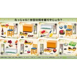 Re-Ment Petite Sample Heartfelt Sushi Restaurant in the Downtown - 1 Random Box