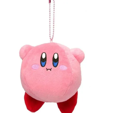 Sanei Hovering Kirby Mascot 4-inch Mini Plush Keychain